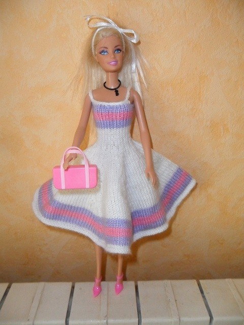 robe tricot barbie